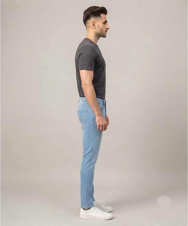 Men's Denim Slim Fit- JP-2237 Ice Blue