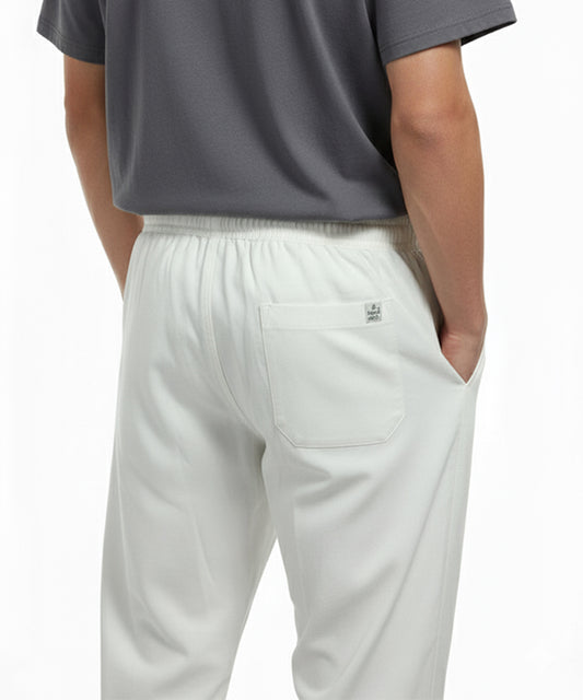 HR Clothing Men's Linen Trousers - White