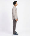 Men's Casual Shirt - L Grey Stripe Shc-1619 ORG
