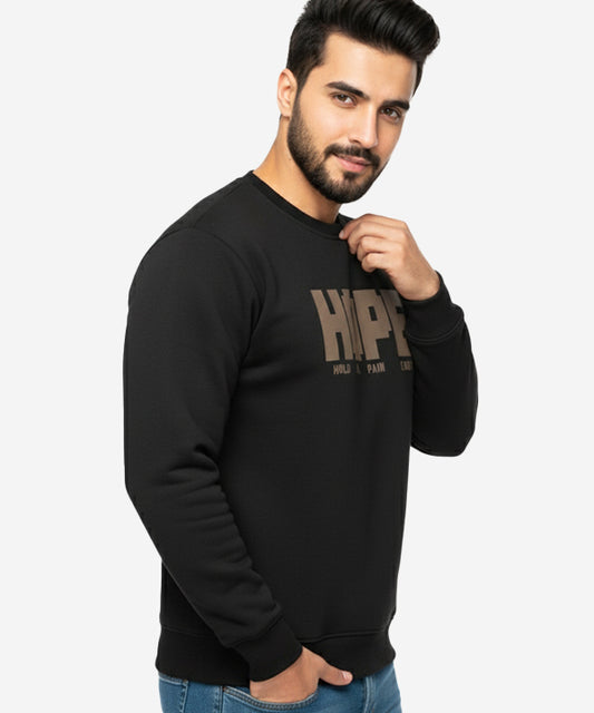 Men's Sweat Shirt Hope - Black Tsh-5969