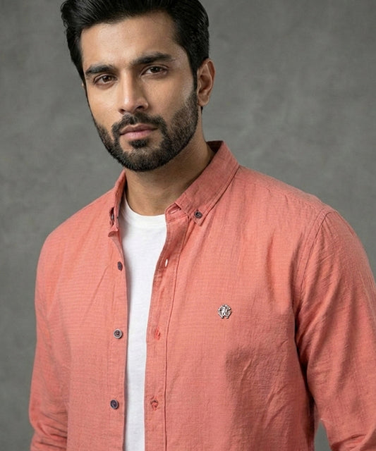 Men's Casual Shirt - Shc-1605 Rust