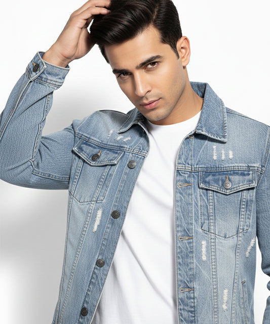 Men's Denim Jacket - L Blue JK-0449
