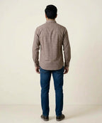 Men's Casual Shirt - Brown-Dotted Shc-1717 (ORG-H)