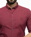 Men's Casual Shirt - Shc-1043 Persian Red