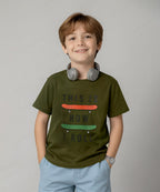 HR clothing Kids Tee's - Green BTS-1480