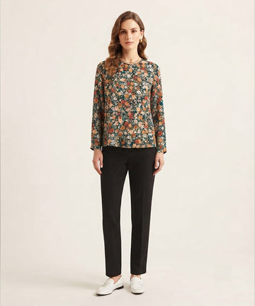 Women Floral Multi Printed Top LSH-0106