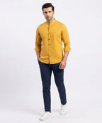 Men's Casual Shirt - Shc-1831 Yellow (ORG-H)
