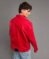 HR Clothing Men's Denim Jacket - Red