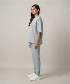 Women's Western Casual Co-Ord Set Sky LTP-0025