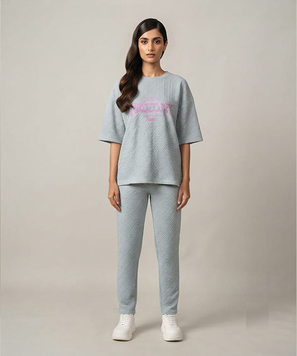 Women's Western Casual Co-Ord Set Sky LTP-0025