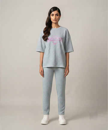 Women's Casual Co-Ord Set Sky LTP-0025