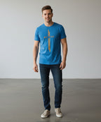 HR Clothing Men’s Printed T-Shirt – Light Blue TSH-5685