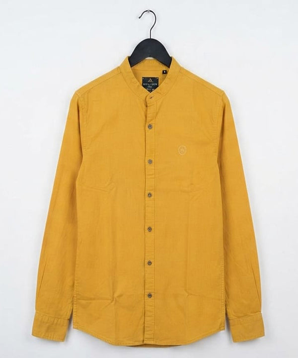 Men's Casual Shirt - Shc-1831 Yellow (ORG-H)