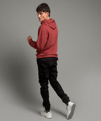 HR Clothing Men's Hoodie - Maroon TSH-5594