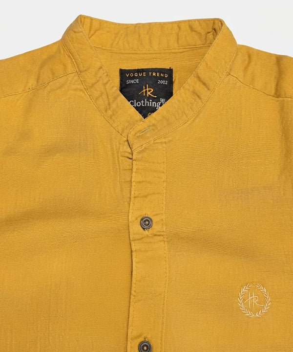Men's Casual Shirt - Shc-1831 Yellow (ORG-H)