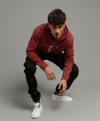 HR Clothing Men's Hoodie - Maroon TSH-5594
