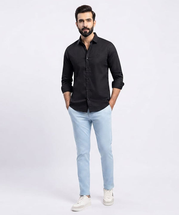 Men's Casual Shirt - Shc-1832 Black (ORG-H)