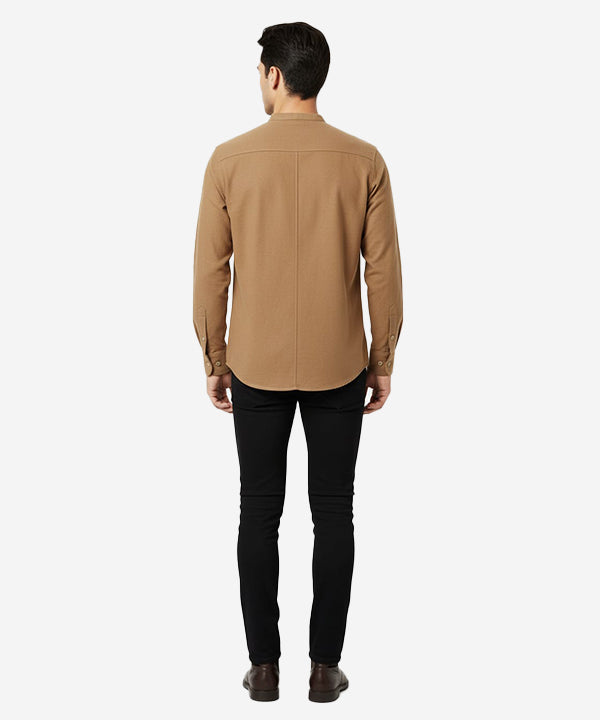 Men's Casual Shirt - Coffee Shc-1691 (ORG)