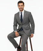 Formal Suit Gst-0124 Grey 2 Button