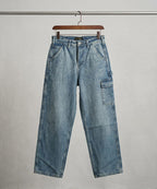 HR Clothing Women's Full Baggy Denim Jeans - JP-2080 – Wash-Blue