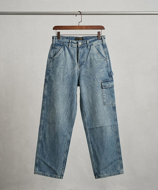 HR Clothing Women's Full Baggy Denim Jeans - JP-2080 – Wash-Blue