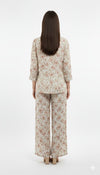 Women's Co-Ord Suit Beige Floral