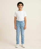 Boys Light Blue Stretch Denim Jeans- Bjp-0293
