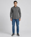 Men's Casual Shirt - Shc-1704 Green Stripe