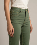 HR Clothing Women's Slim Fit Denim Jeans-LJP-0039–Green