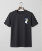 HR Clothing Men's Black Printed Drop Shoulder T-Shirt - TSH-5762