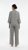 Women's Co-Ord Suit Printed Black
