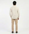 Men's Casual Shirt - Beige Stripe Shc-1937 ORG