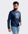 HR Clothing Men's Full Sleeves T-Shirt - Navy Dream