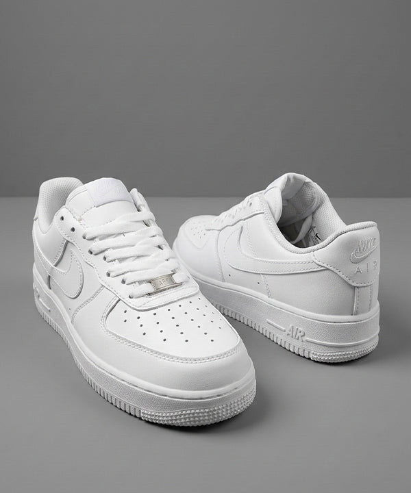 Low-Top Casual Sneakers White Fw-0178