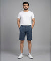 Men’s Summer Cotton Navy Dotted Shorts- BR-0105