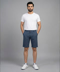 Men’s Summer Cotton Navy Dotted Shorts- BR-0105
