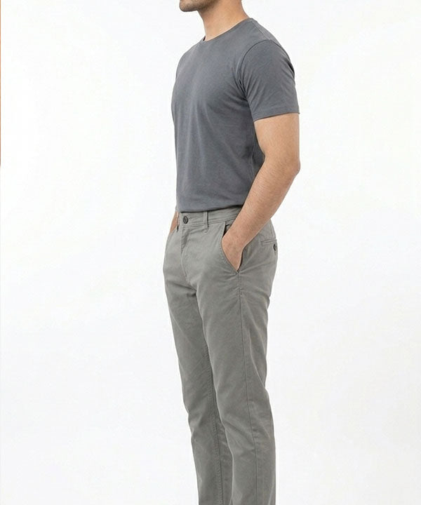 Men's Chino Straight Fit- D-Grey CP-0551