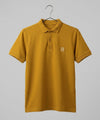 Premium Ribbed Collar Polo T-Shirt Mustard TSH-7162