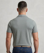 Men’s Pinstripe Drawstring Half Sleeves Shirt– Relaxed Fit - SHC-3067 Green Stripe