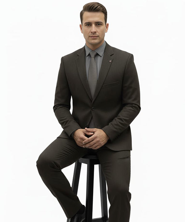 Formal Suit Gst-0125 D-Grey 2 Button