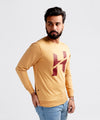 HR Clothing Men's Full Sleeves T-Shirt - Caramel H