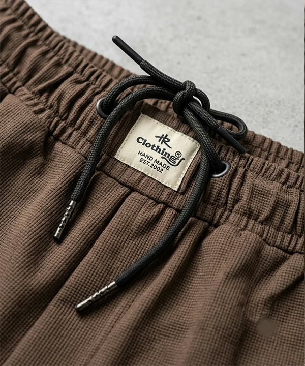 Men’s Smart Baggy Waffle Trouser– LWR-0711 Coffee
