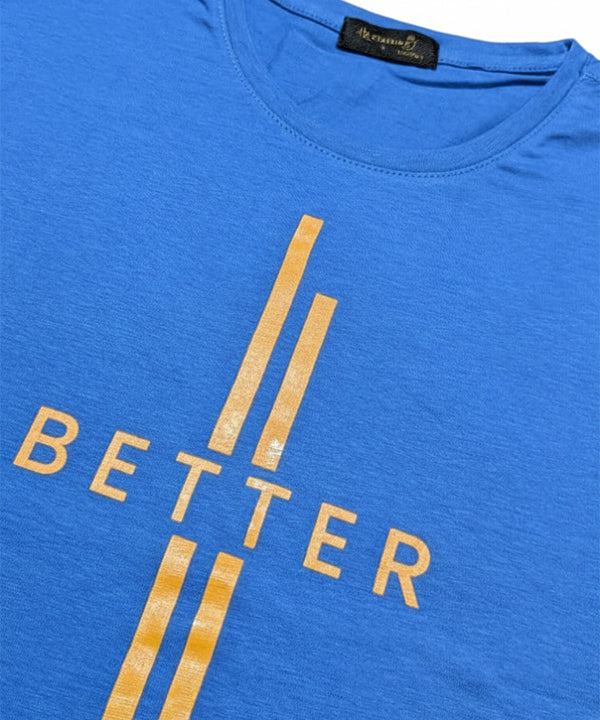 HR Clothing Men’s Printed T-Shirt – Light Blue TSH-5685