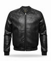 Men's Leather Jacket - Black JK-0413