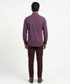 Men's Casual Shirt - Shc-1106 Dotted Maroon