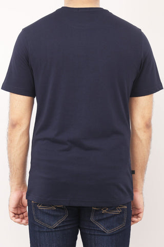 Crew Neck Jungle Printed Tee Tsh-5228 Navy