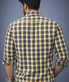 Men's Casual Shirt - Shc-1701 Yellow Chk