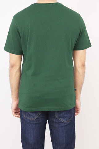 Crew Neck Peace Printed Tee Tsh-5247 Green