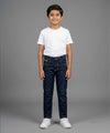 Boys Navy Blue Stretch Denim Jeans- Bjp-0304