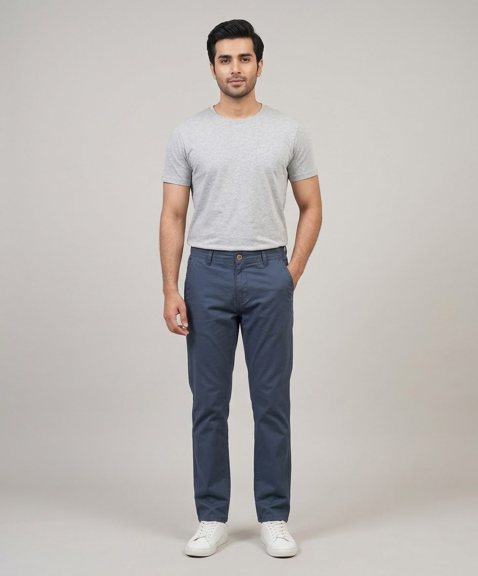 Men's Straight Fit Chino - Navy - CP-0560